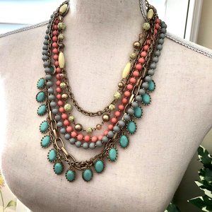 Super cute multi chain necklace